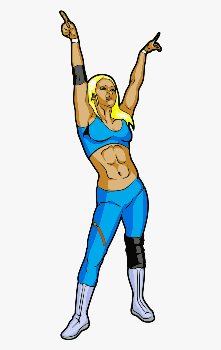 Female Wrestler Clipart, HD Png Download, Free Download