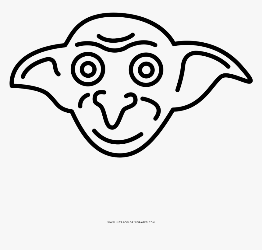 Dobby The House Elf Coloring Page Harry Potter House Drawings Hd Png Download Kindpng