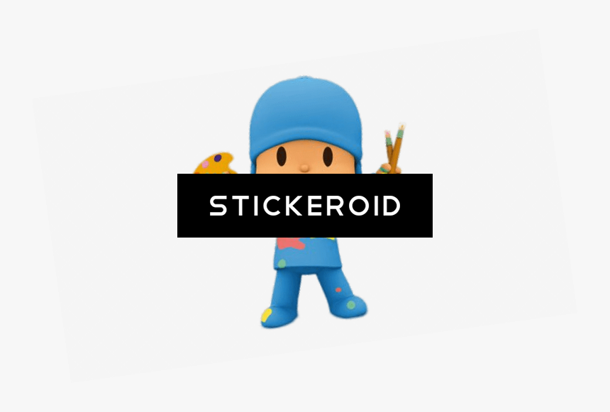 Pocoyo The Artist , Png Download - Cartoon, Transparent Png, Free Download