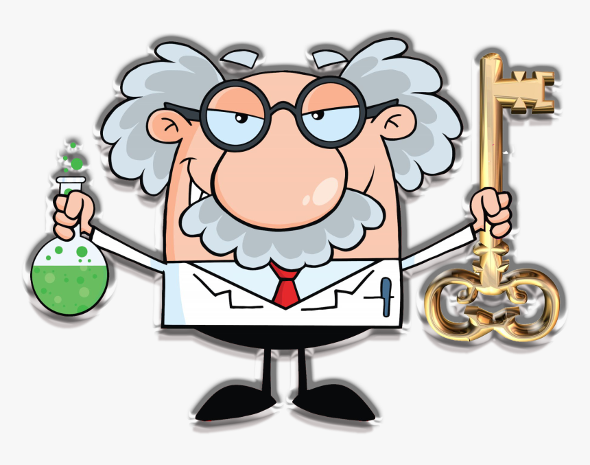 Cartoon Clipart Albert Einstein , Png Download - Mad Scientist Cartoon, Transparent Png, Free Download