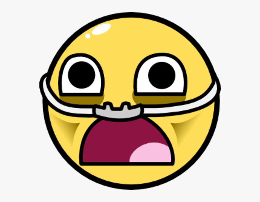 Awesome Face / Epic Smiley - Surprised Face Png, Transparent Png, Free Download