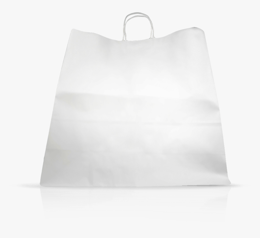 White Paper Bag Twisted Handle Front - White Paper Bag Handles Png, Transparent Png, Free Download