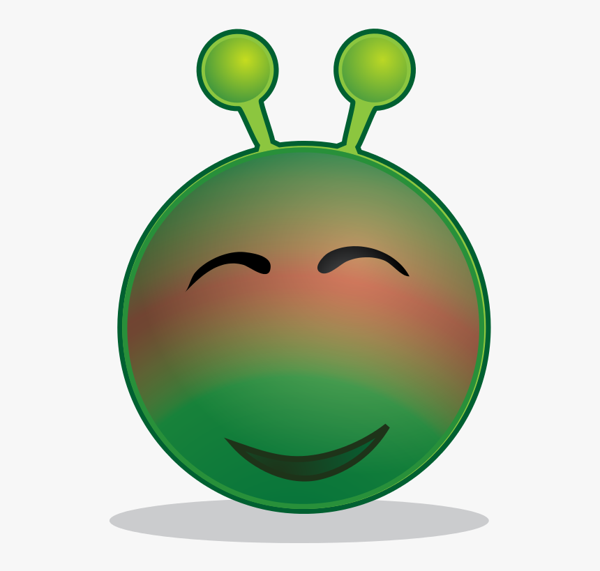 Smiley Green Alien Red - Smiley Alien, HD Png Download, Free Download