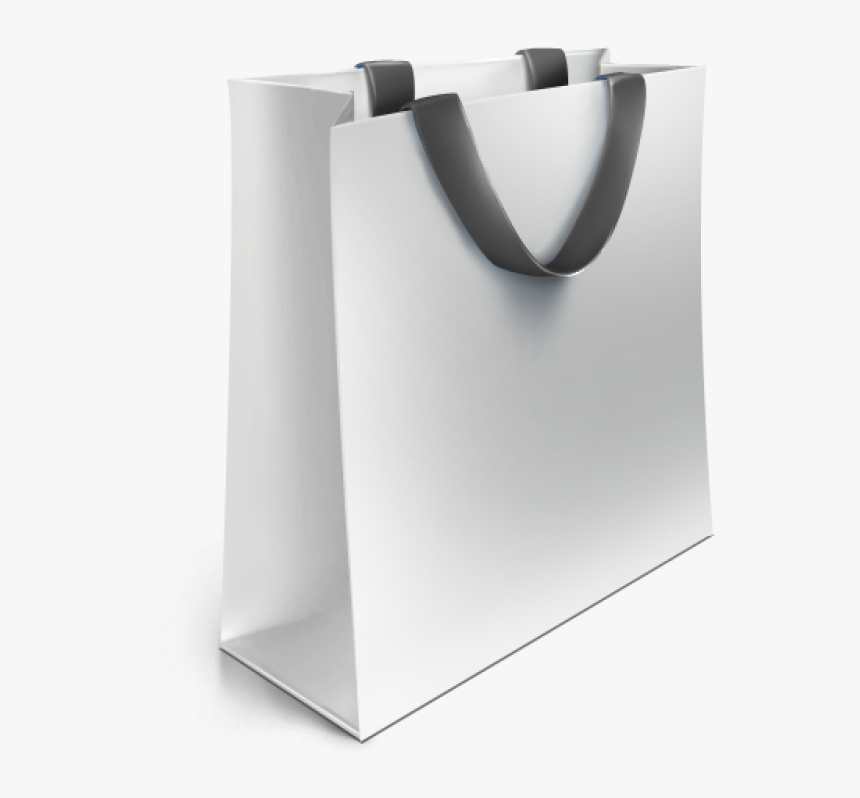 Shopping Bag Png Image - White Paper Bag Clipart, Transparent Png, Free Download