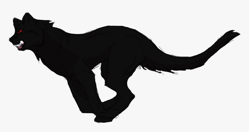 Black Panther Black Cat Drawing Dog - Black And White Panther Dog, HD Png Download, Free Download