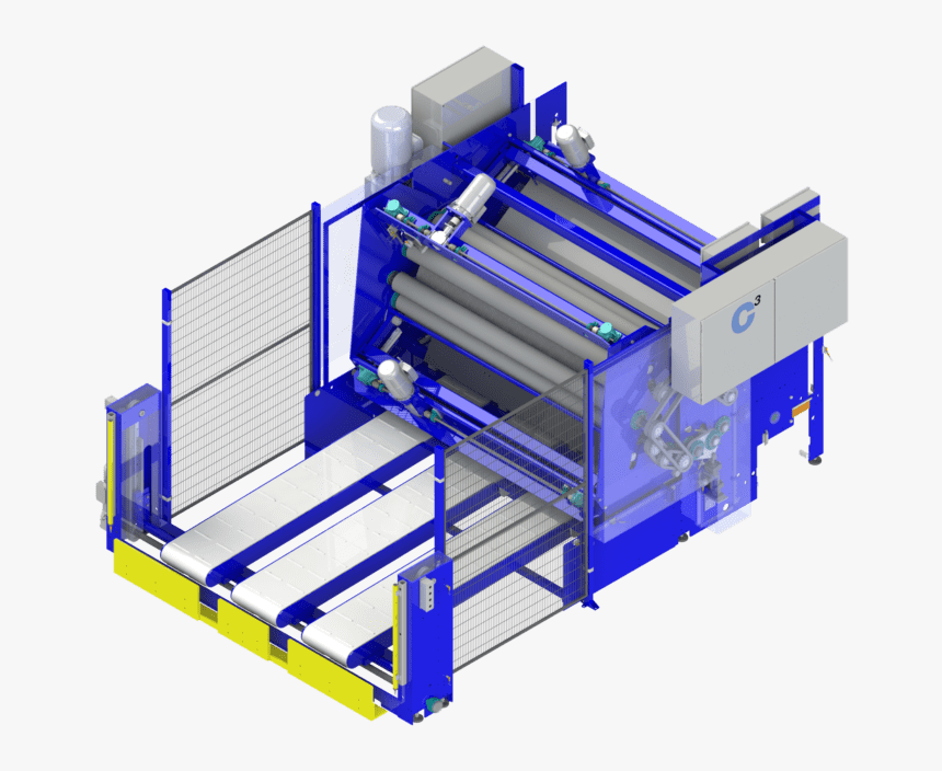 Roll Cage And Conveyor For Block Compression Machines - Machine, HD Png Download, Free Download