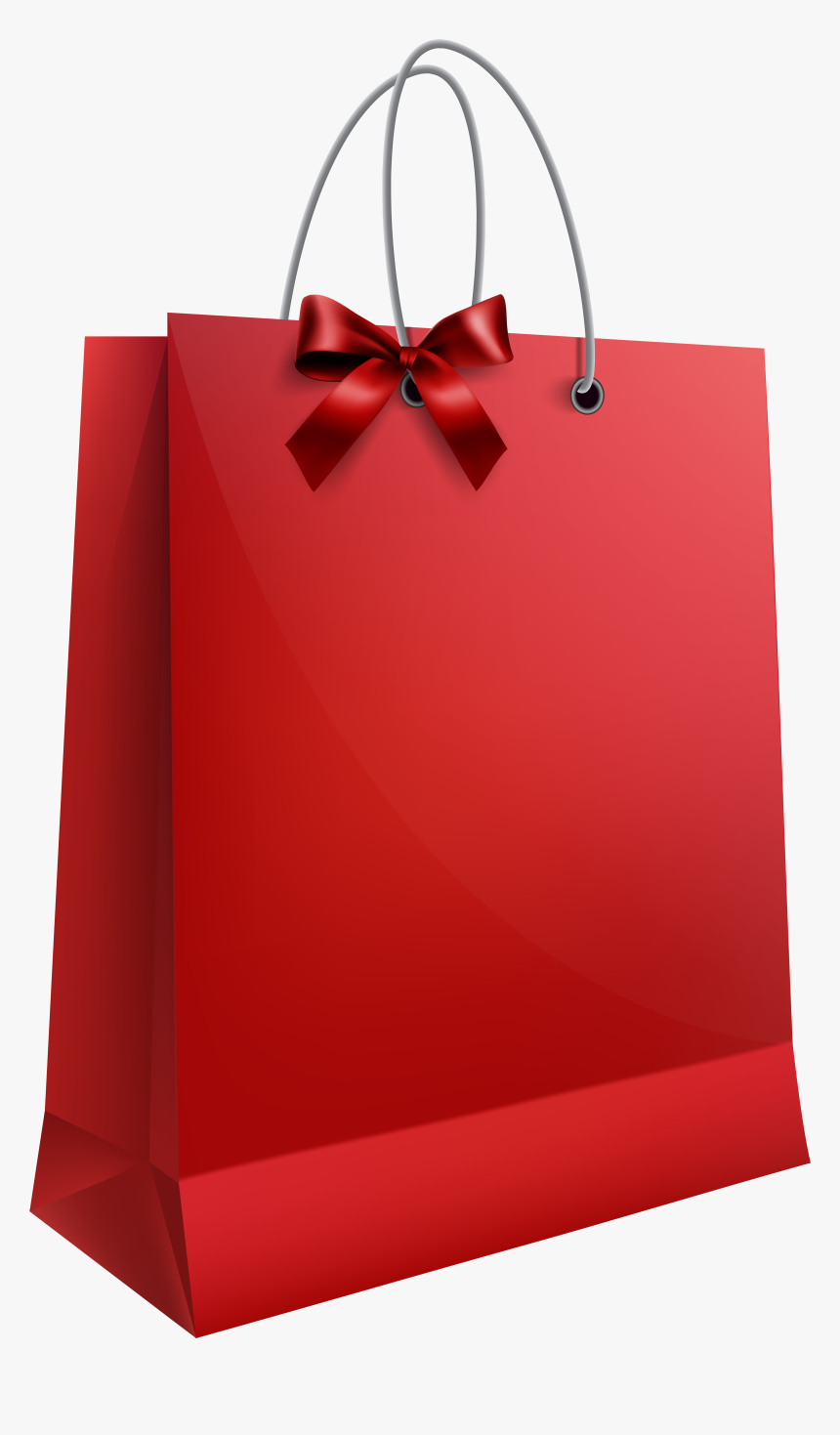 Gift Bag With Bow Png Clip Art - Christmas Gift Bag Transparent, Png Download, Free Download