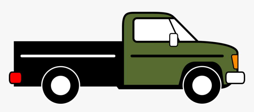 Green Truck Clip Art - Pick Up Truck Clip Art, HD Png Download, Free Download
