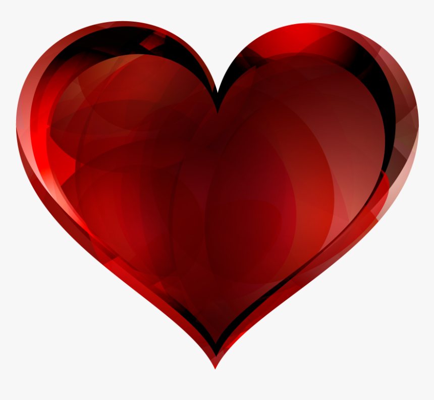 Red Glass Heart Png Image - Love Hearts No Background, Transparent Png, Free Download