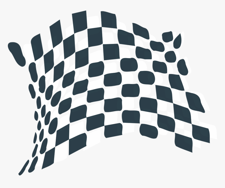 Checkerboard Black And White Wavy, HD Png Download, Free Download