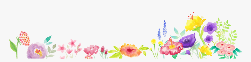 Pastel Flowers Png - Bottom Flower Design Png, Transparent Png, Free Download