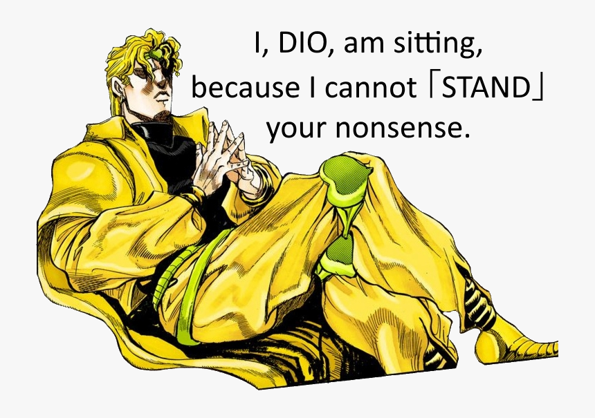 Dio Brando Pose, HD Png Download, Free Download