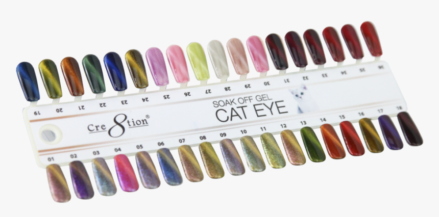 Cat Eye Color Chart - Nail Polish, HD Png Download, Free Download