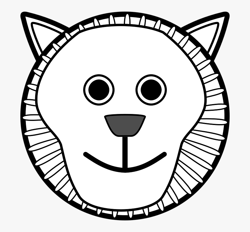 Clipart Eye Clip Art - Outline Of Tiger Face Clipart, HD Png Download, Free Download