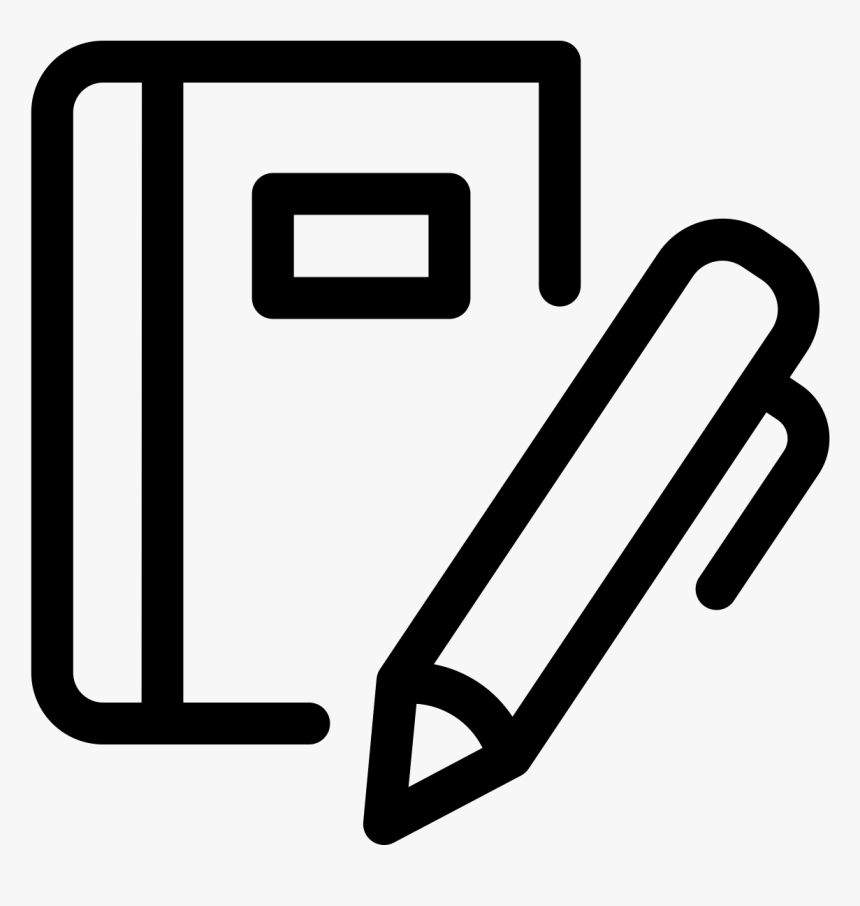 Note Taking Clipart Black And White, HD Png Download, Free Download