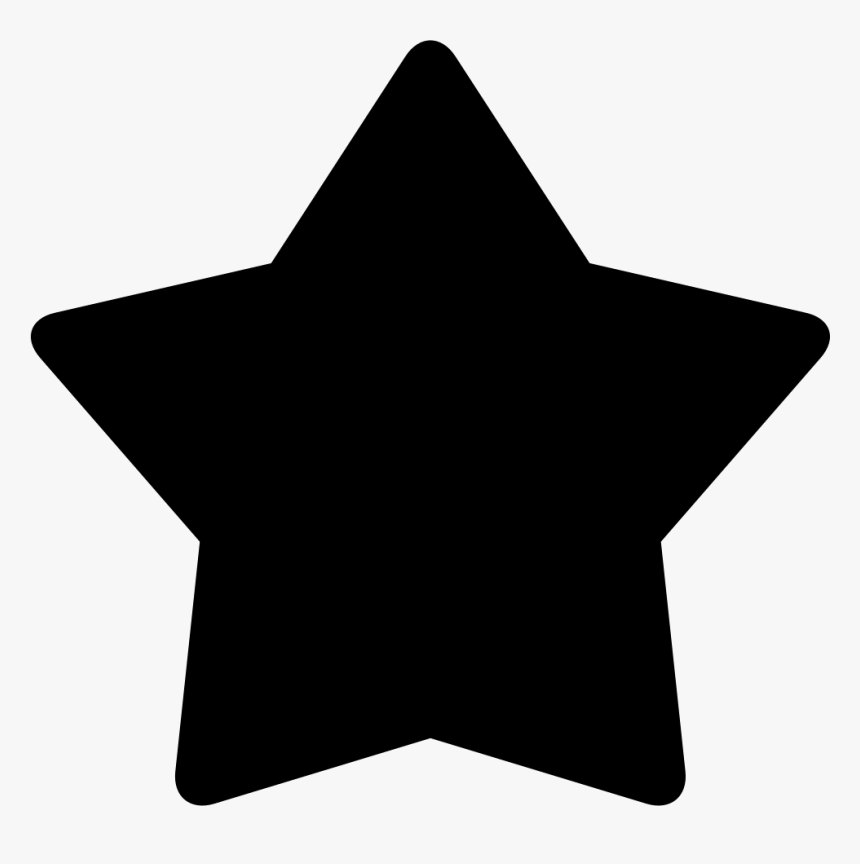 Shape Star Point Clip Art - Png Star Black Icon, Transparent Png, Free Download