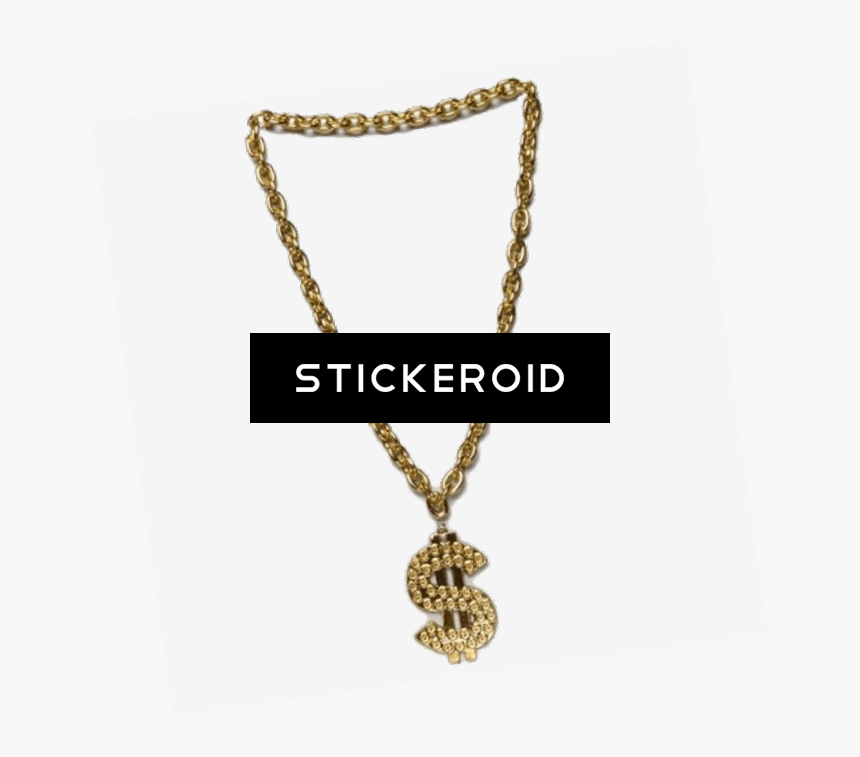 Thug Life Gold Chain Dollar - Transparent Gangster Chain Png, Png Download, Free Download