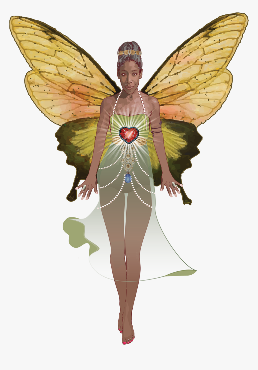Badass Butterfly In Green Dress - Green Butterfly Transparent, HD Png Download, Free Download