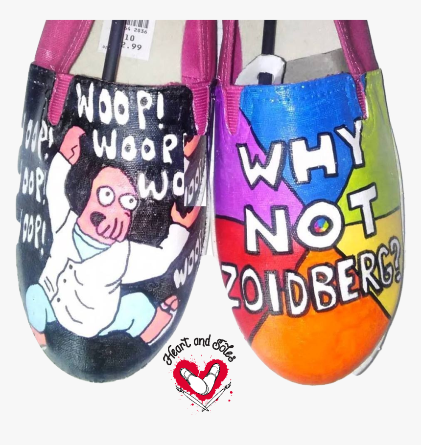 Zoidberg Futurama Hand Painted Shoes - Slip-on Shoe, HD Png Download, Free Download
