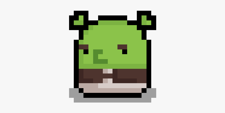 Minecraft Pixel Art Shrek, HD Png Download, Free Download