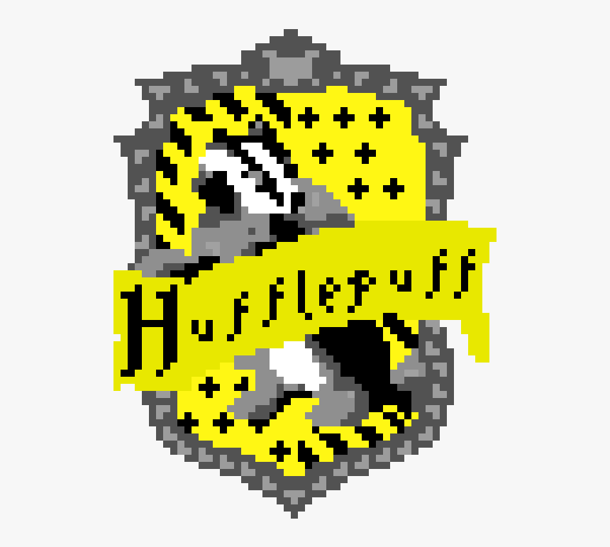 Hufflepuff Banner Pixel Art, HD Png Download, Free Download