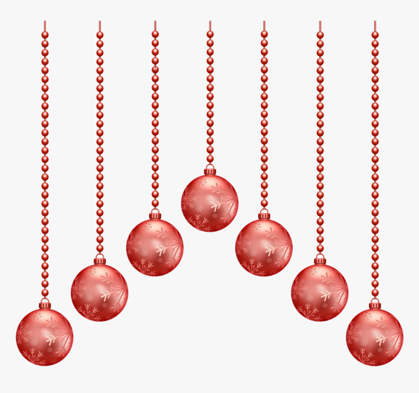 #ftestickers #christmas #ornaments #garland #red - Christmas Baubles Png, Transparent Png, Free Download