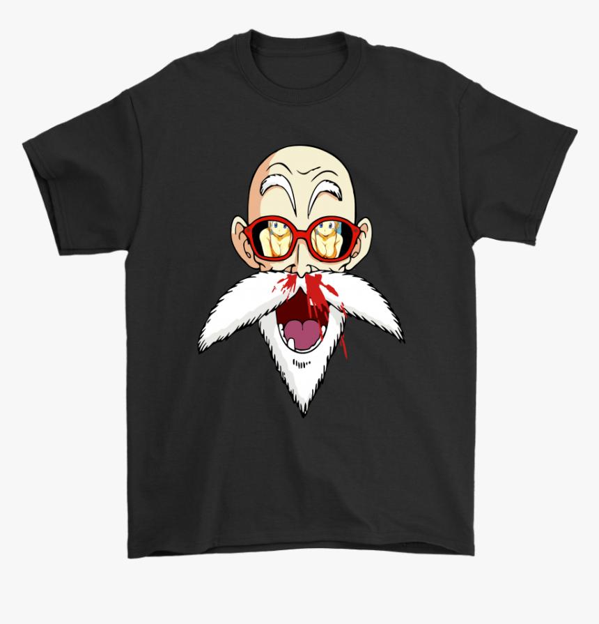 Perverted Master Roshi Nose Bleeding Dragon Ball Shirts - Master Roshi Bloody Nose, HD Png Download, Free Download