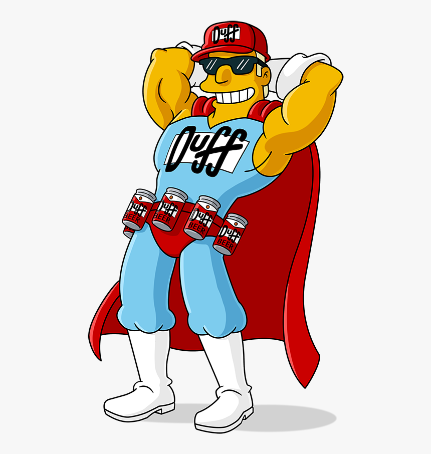 Homer Art Area Duffman Marge Simpson - Duff Man, HD Png Download, Free Download