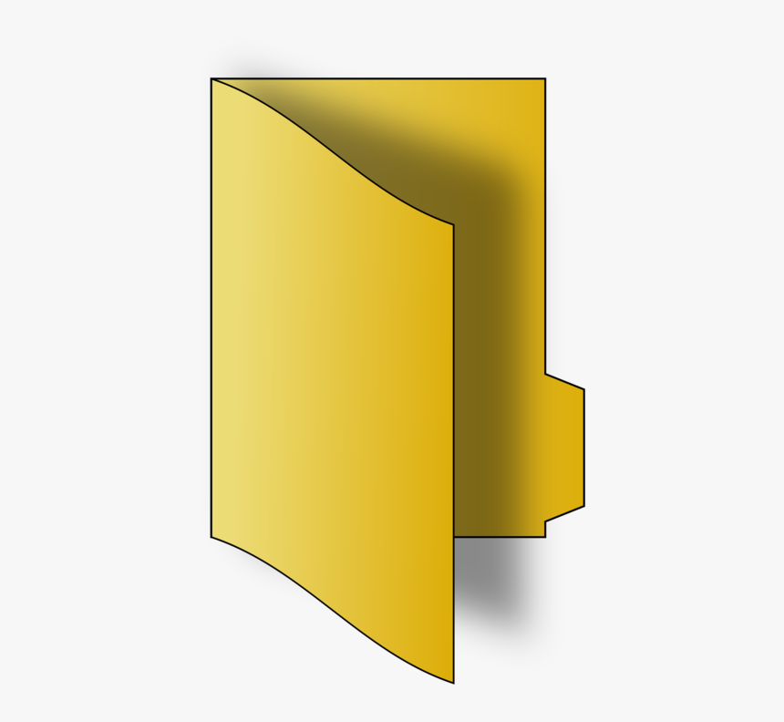 Square,angle,yellow - Folder Clipart, HD Png Download, Free Download