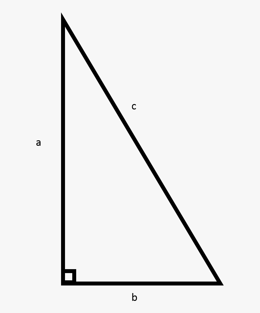 How To Find The Perimeter Of A Right Triangle Basic - 90 Degree Triangle, HD Png Download, Free Download