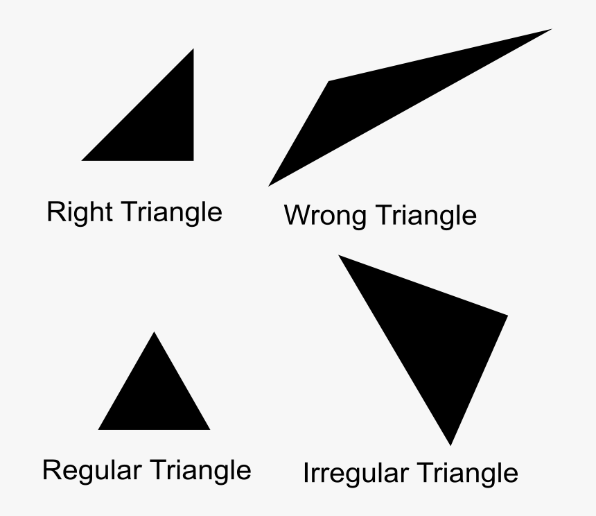 Irregular And Regular Triangles, HD Png Download, Free Download