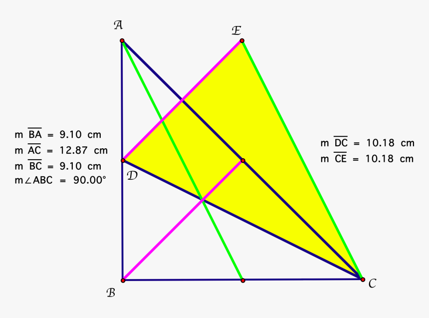 Medians Of A Right Triangle, HD Png Download, Free Download