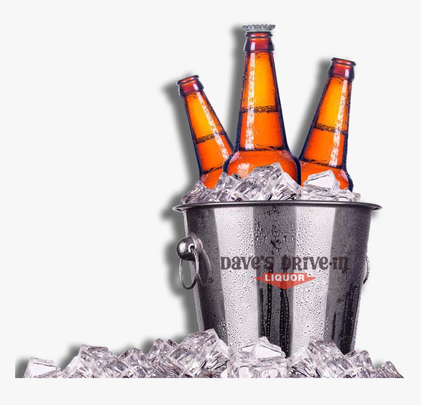 Bucket Of 5 Beer , Png Download - Beer In Ice Bucket, Transparent Png, Free Download