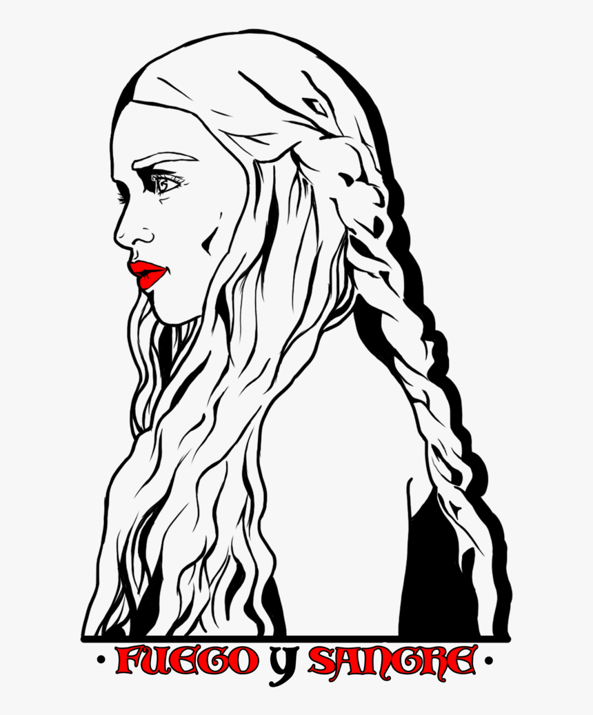 Jpg Freeuse Library Daenerys Drawing Line - Illustration, HD Png Download, Free Download