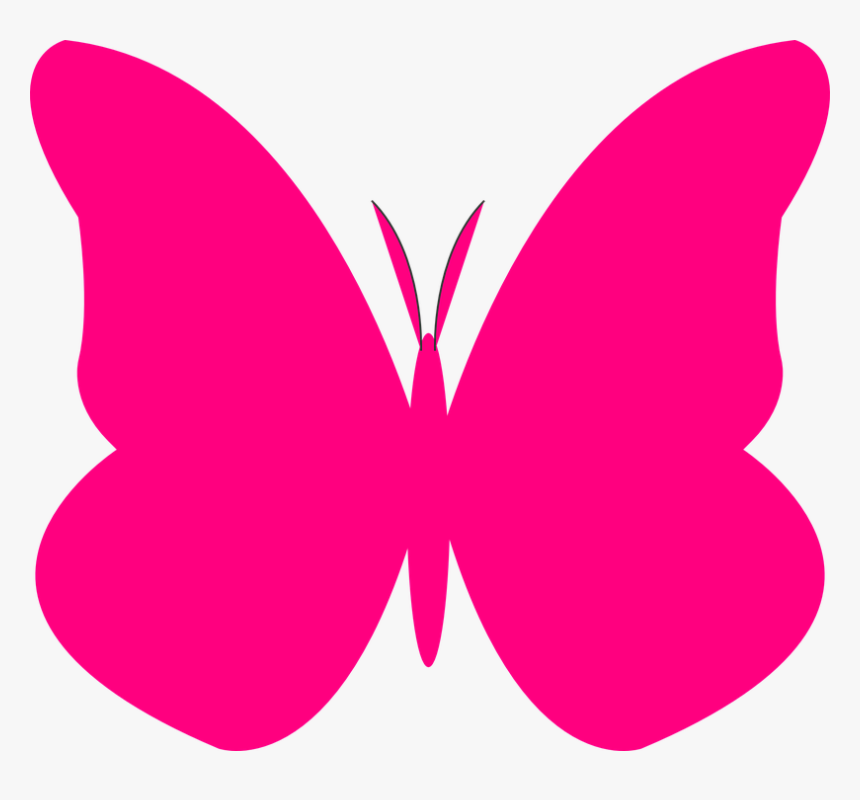 Butterfly Clipart Pink, HD Png Download, Free Download