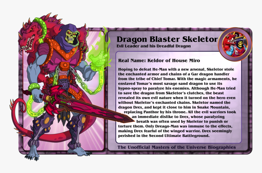 Oo Larr Is Based On A Great He Man Redesign By Bearshow - He Man Unofficial Bios Dragon Blaster Skeletor, HD Png Download, Free Download