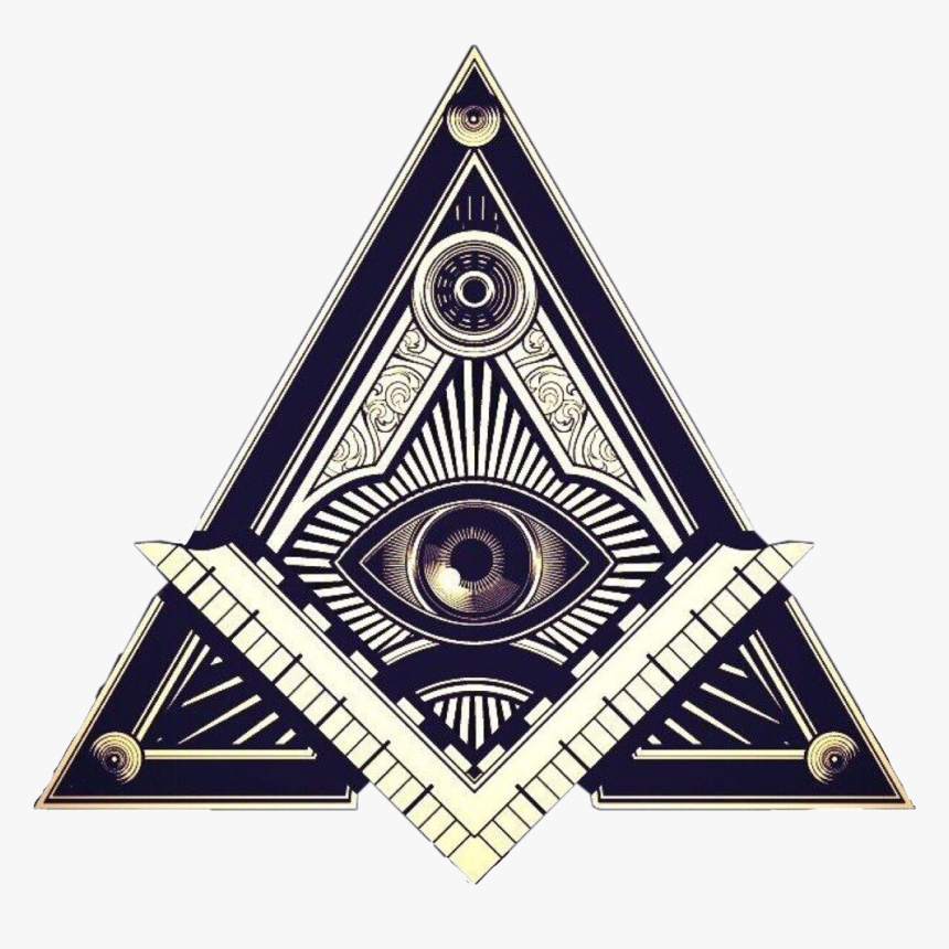 #allseeingeye #illuminati #triangle #freetoedit - Logo Illuminati Png, Transparent Png, Free Download