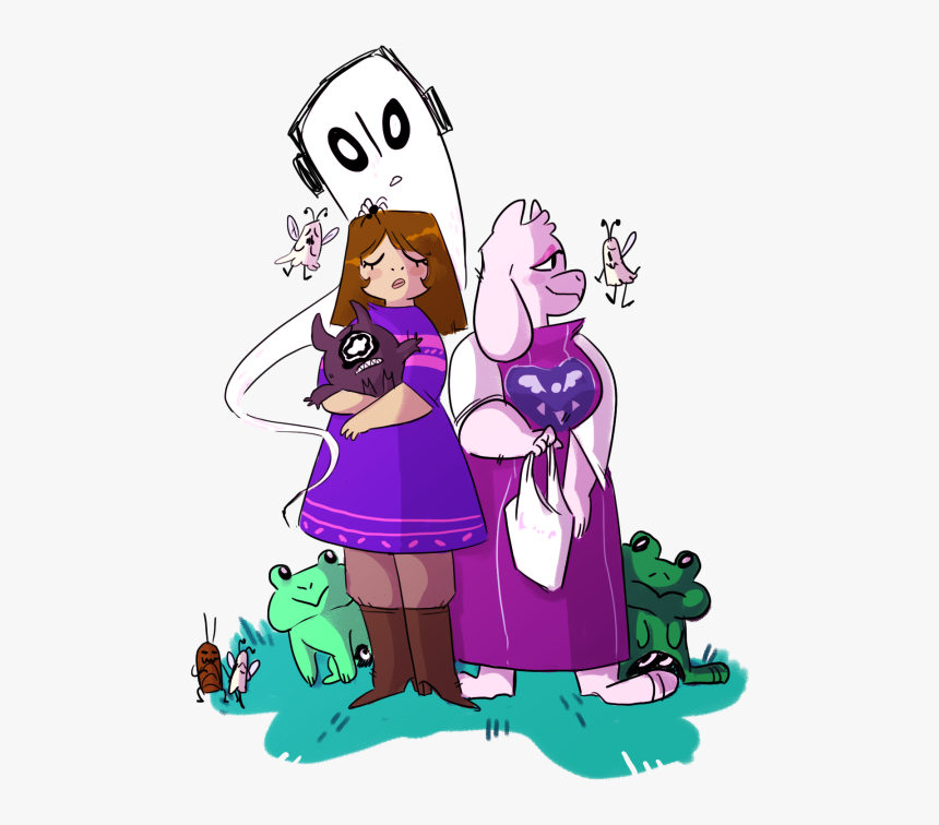 Undertale Toriel And Frisk, HD Png Download, Free Download