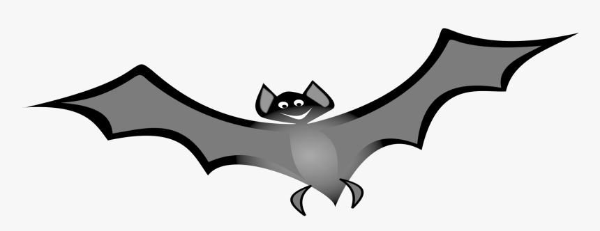 Bat,monochrome Photography,symbol - Flying Bat Clipart, HD Png Download, Free Download