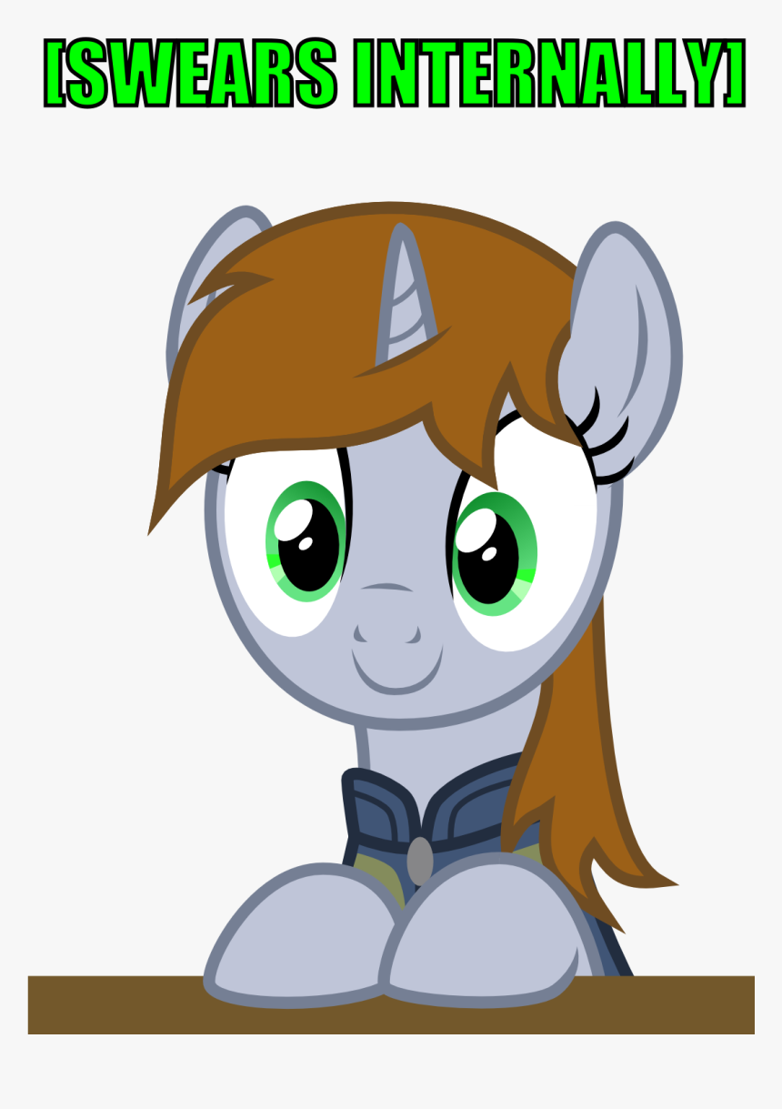 Swears Internally Rainbow Dash Pony Cartoon Mammal - Little Pip Fallout Equestria, HD Png Download, Free Download