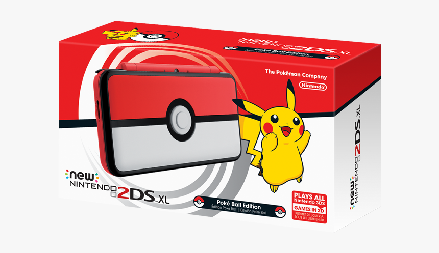 Nintendo 2ds Xl Pokeball, HD Png Download, Free Download