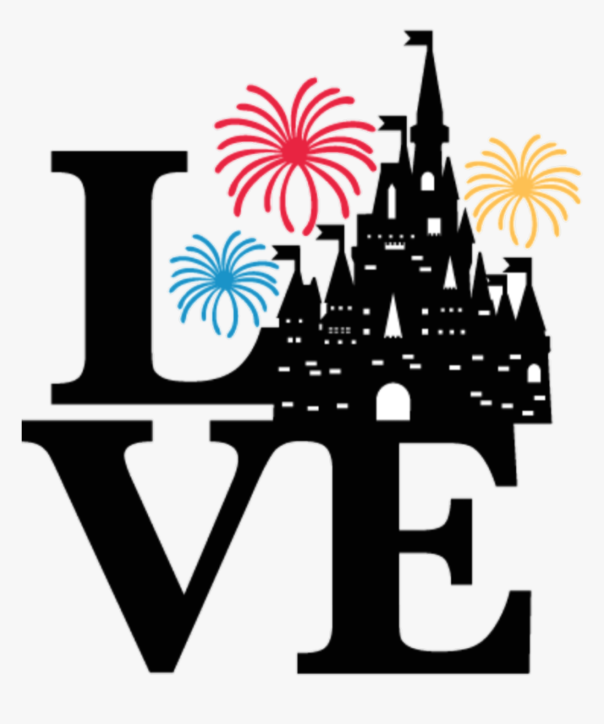 #love #disney #castle #disneyworld - Disney Love Cross Stitch, HD Png Download, Free Download