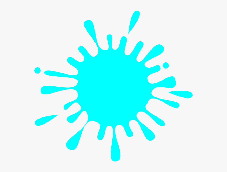 Light Blue Splash Ink Svg Clip Arts - Black Splash Paint Png, Transparent Png, Free Download