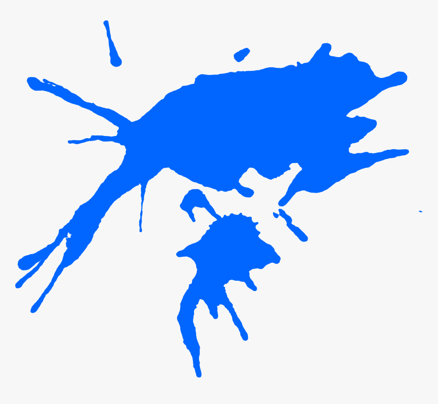 Blue Paint Splash Png Download - Portable Network Graphics, Transparent Png, Free Download