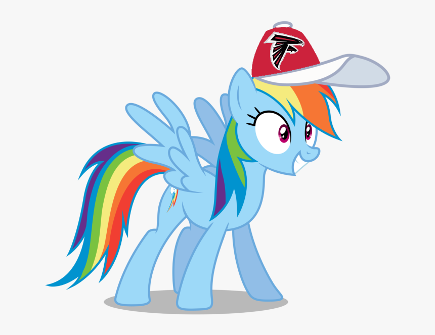 Rainbow Dash Wearing An Atlanta Falcons Cap - Dallas Cowboys Rainbow Logo, HD Png Download, Free Download