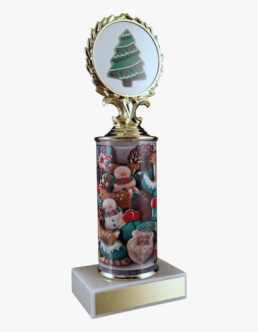 Christmas Cookie Column Trophy On Marble - Christmas Themed Trophies, HD Png Download, Free Download