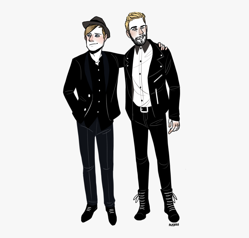 Too Cute For You😁 Patrick Stump, Brendon Urie, Fall - Tuxedo, HD Png Download, Free Download