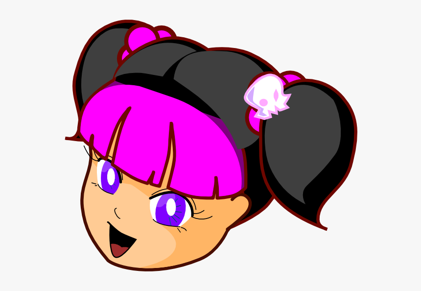 Anime Goth Girl Clip Art At Clker - Girl Clip Art, HD Png Download, Free Download