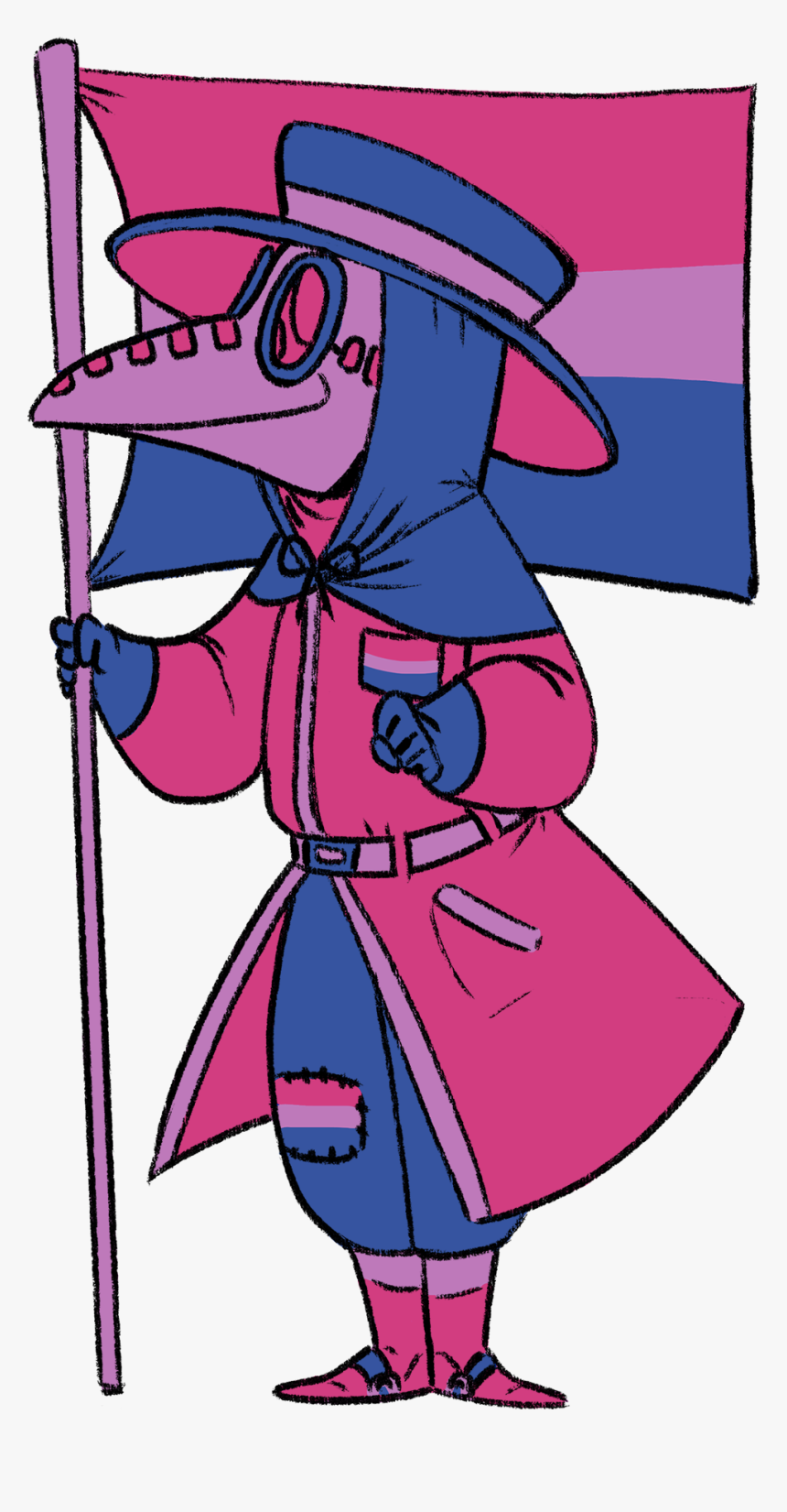 Trans Pride Plague Doctor, HD Png Download, Free Download