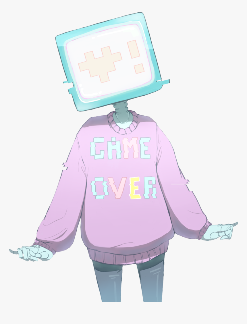 Game Over Art Pinterest - Tv Head Transparent, HD Png Download, Free Download